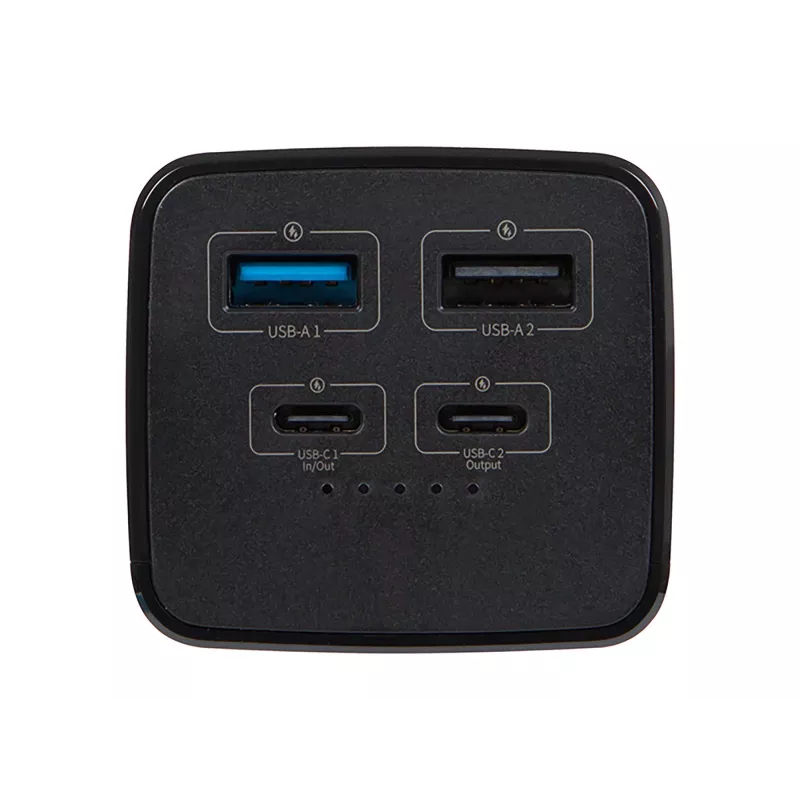 Przenośny powerbank BLOW PB20G 20000mAh PD 65W, wejście/wyjście USB-C, 2 wyjścia USB-A, czarny