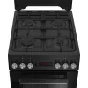 Kuchenka wolnostojąca BEKO FSM52331DBDS, płyta gazowa 4 palniki (2900/2000/2000/1000 W), piekarnik elektryczny 60 L, 60 cm, klasa energetyczna A, czarna