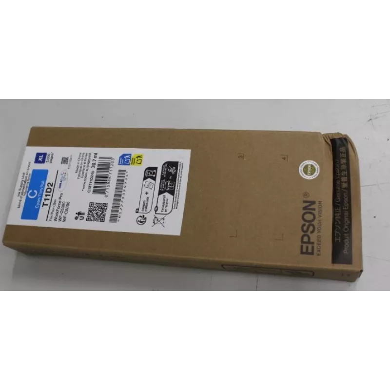 Wkład atramentowy Epson C13T11D240 XL cyjan — pojedyncze opakowanie, kompatybilny z WorkForce Pro WF‑C5890DWF / WF‑C5390DW, uszkodzone opakowanie