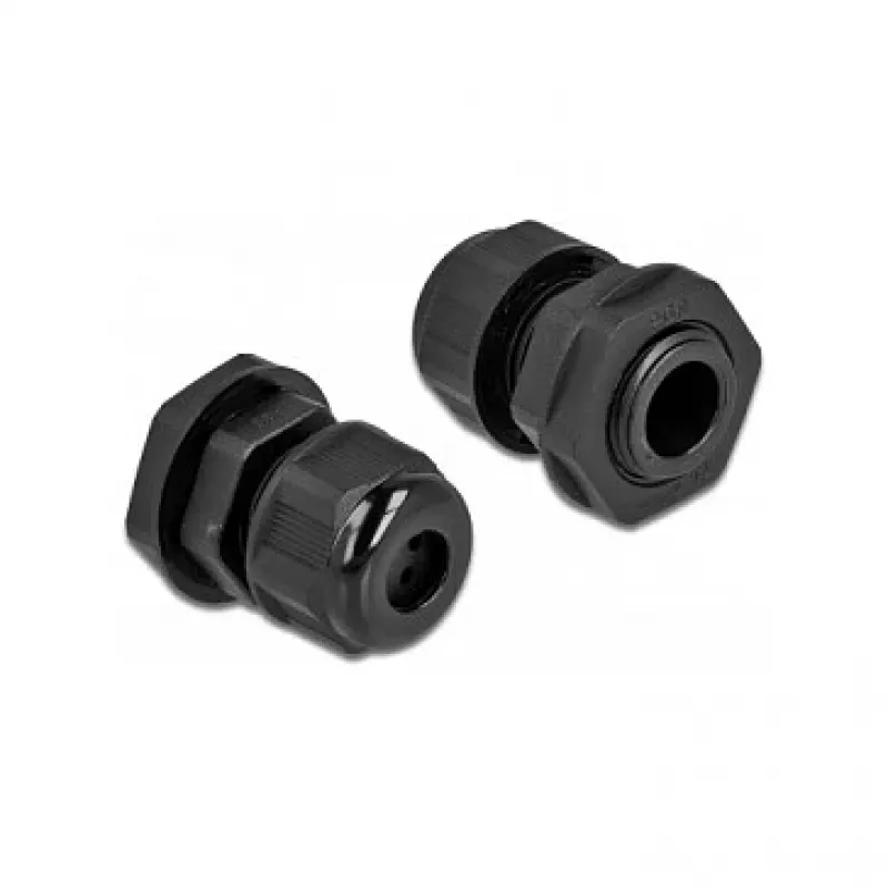 Przepust kablowy DeLOCK 60379 Czarny Plastik 2 szt.