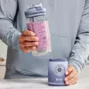 Blender przenośny Ninja BC251EULD — pojemnik 0,57 L, bateria 11,1 V, ostrza ze stali nierdzewnej, lawendowy/przezroczysty