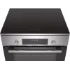 Kuchenka Bosch HLS79Y351U Seria 6, płyta indukcyjna, piekarnik elektryczny, stal nierdzewna, szerokość 60 cm, grill, LCD, 63 l, głębokość 60 cm