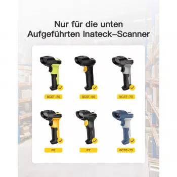 Skaner kodów kreskowych Inateck BS04001 2-w-1 bezprzewodowy USB akumulatorowy skaner ręczny