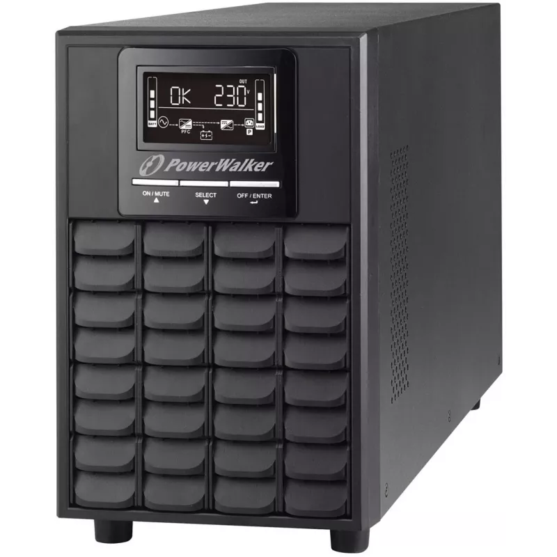 Zasilacz awaryjny (UPS) PowerWalker VFI 1000 CG PF1 z podwójną konwersją (Online) 1 kVA 1000 W 4 gniazda AC