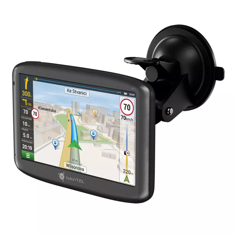 Nawigator GPS Navitel Navitel E505 Magnetic — 5-calowy ekran dotykowy TFT, 8 GB, MicroSD, ręczny/stały, 161 g
