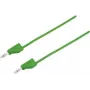 VOLTCRAFT Przewód pomiarowy [Wtyk 4 mm - Wtyk 4 mm] 0,25 m Zielony MSB-300 (MSB-300-0.25-GR)