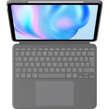Logitech Combo Touch QWERTY US International Smart Connector Grey