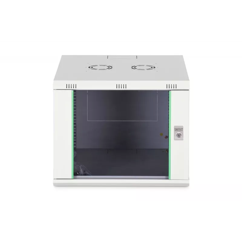 Szafka rackowa naścienna 19 cali DIGITUS Dynamic-N DN-37106 — 9U, 600x600 mm, IP20, zamek na klucz