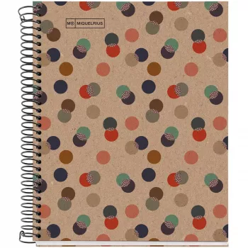 MIQUELRIUS College Notebook Eco Design 1 squaczerwony DIN A5 inner margin (A615699)