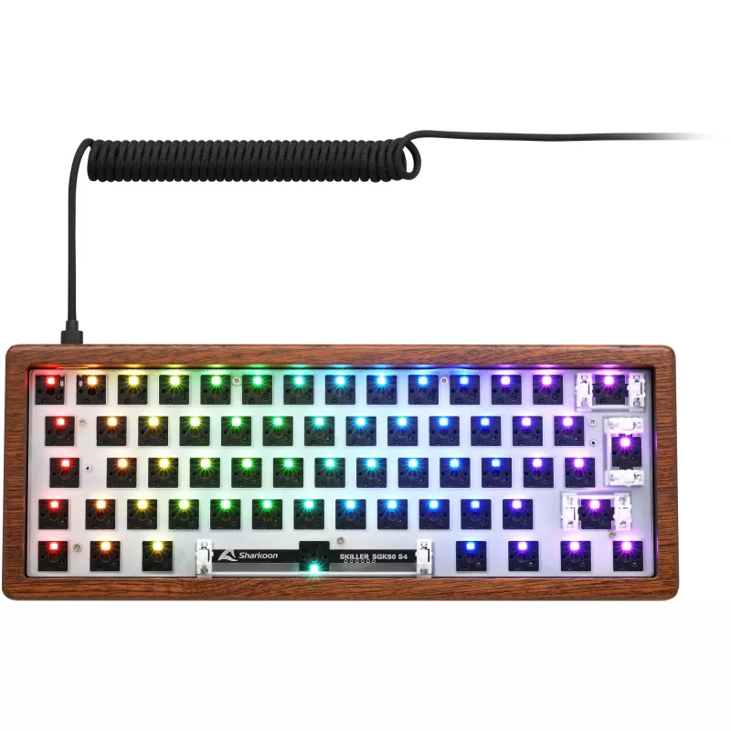 Sharkoon Gaming klawiatura Skiller SGK50S4 Gen2 Wood barebone