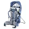 Nosidełko turystyczne Deuter Kid Comfort Pro, niebieskie, poliamid, maks. 22 kg, daszek przeciwsłoneczny, kieszeń boczna