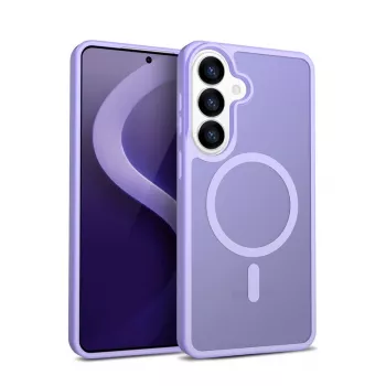 Crong Hybrid Matte Magnetic case do Samsung Galaxy S26 — TPU+PC, Lavender