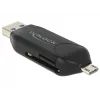 Czytnik kart DeLOCK 91734 USB/Micro-USB Czarny