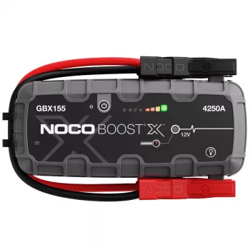 Urządzenie rozruchowe NOCO GBX155, 4250 A prądu rozruchowego, 99 Wh Li‑Ion, ładowanie 60 W, IP65, wbudowana latarka LED 500 lm