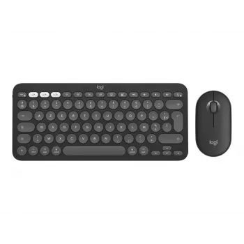 Logitech Pebble 2 Combo for Mac Wireless klawiatura mysz QWERTZ German Graphite