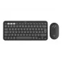 Logitech Pebble 2 Combo for Mac Wireless klawiatura mysz QWERTZ German Graphite