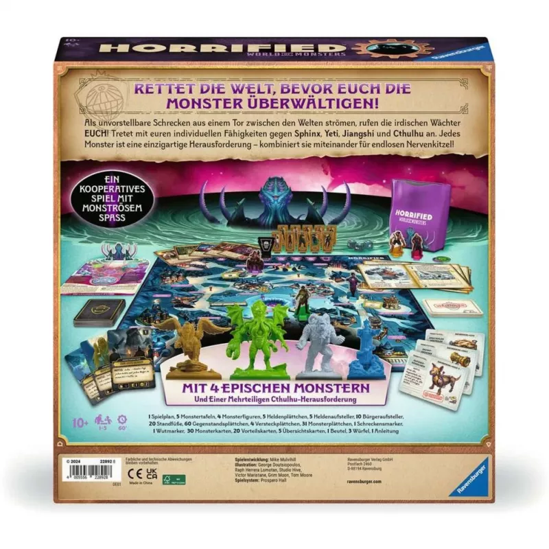 Horrified World of Monsters, gra planszowa