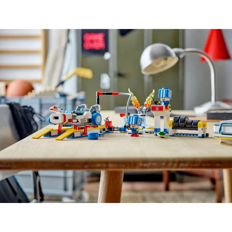 Zestaw konstrukcyjny LEGO 72035 Super Mario Mario Kart Warsztat Toada, interaktywne poziomy i figurki