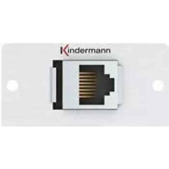 Kindermann Konnect 50 alu - Modulares Faceplate-Snap-In - RJ-45