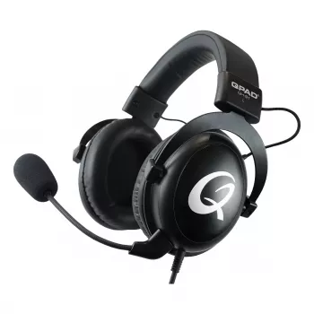 Zestaw słuchawkowy QPAD QH-91 przewodowy, nauszny, typu head-band, 15–25000 Hz, kabel 2 m, czarny