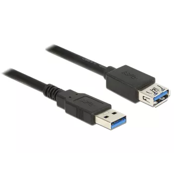 Kabel przedłużający Delock USB 3.0 - kabel przedłużający USB - USB Typ A (M) na USB Typ A (Ż) - USB 3.0 - 3,0 m - czarny (85057)