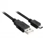 Kabel USB 2.0, wtyk USB-A > wtyk Mini-USB (czarny, 0,5 metra, podwójnie ekranowany)