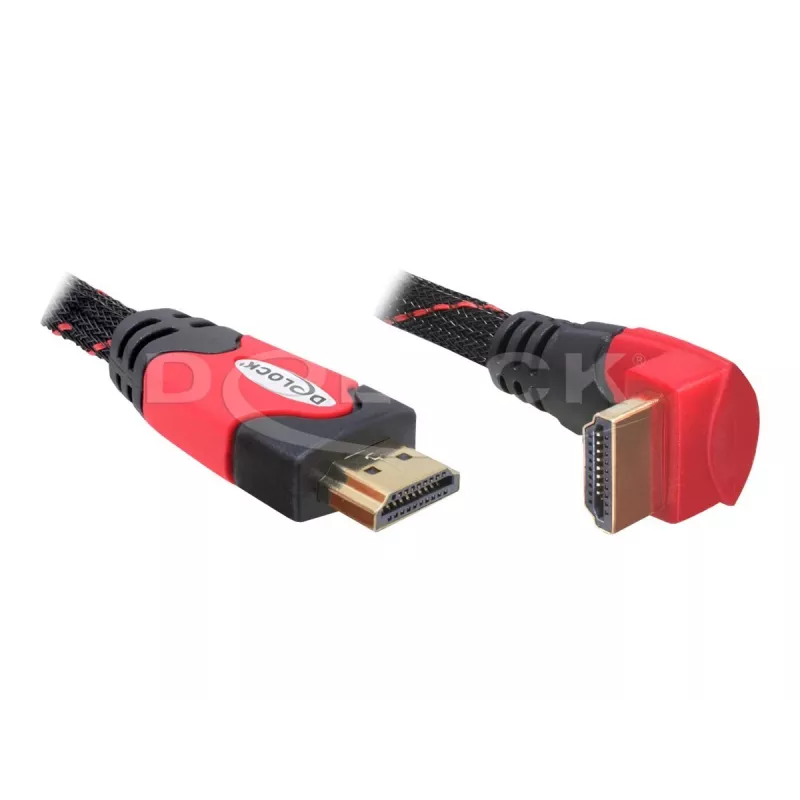 Kabel HDMI DeLOCK 82688 5m czarno-czerwony