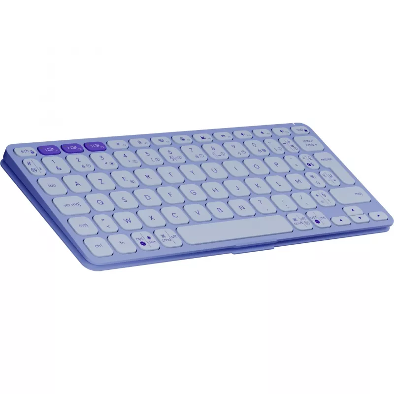 Klawiatura Logitech Keys-To-Go 2 uniwersalna Bluetooth AZERTY francuska liliowa