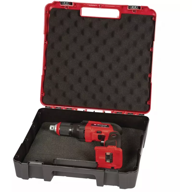 Einhell TE-DY 18 Li-Solo. Leerlaufdrehzahl: 4000 U/min. Energiequelle: Batterie/Akku, Batteriespannung: 18 V. Breite: 980 mm. Paketgewicht: 2,8 kg, Ve