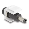 Moduł Keystone DeLOCK DC 5.5 x 2.1 mm żeński na męski biały