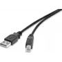 Kabel USB 2.0 Renkforce 1487688, 0,3 m, czarny, pozłacane styki