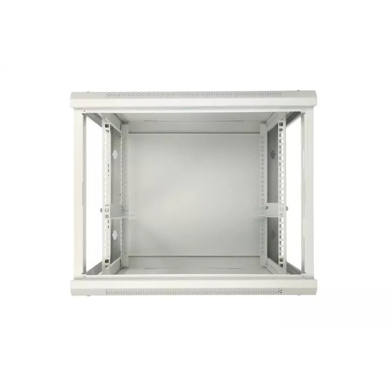 Extralink Szafa rack 9U 600x450 ASP szary, montaż na ścianie, metalowe drzwi