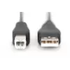 Assmann kabel połączeniowy USB, typ A - B M/M, 1,0 m, USB 2.0, UL, czarny (AK-300102-010-S)