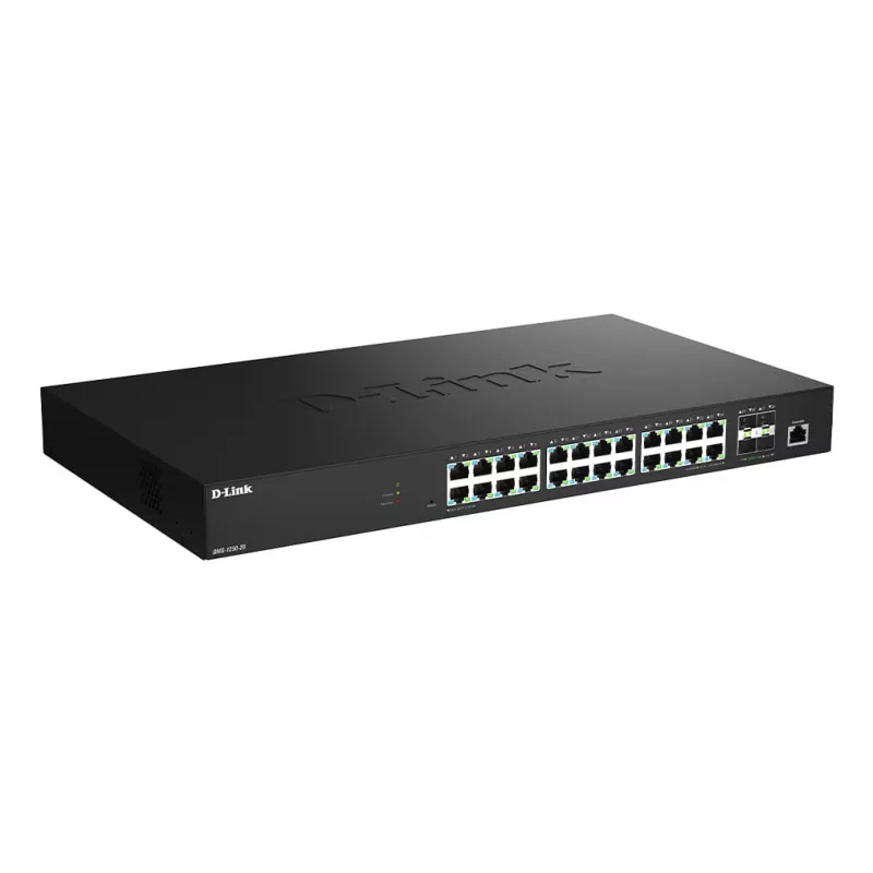 D-Link 28-portowy inteligentny przełącznik zarządzany 2.5G Multi-Gigabit z 4 portami 10G SFP+