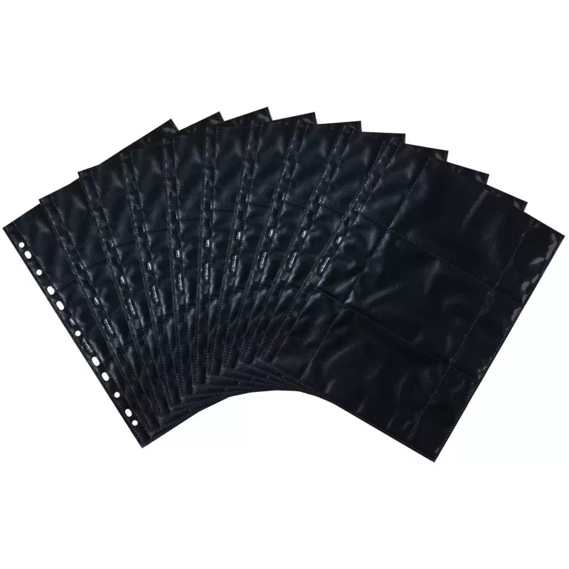 Kieszenie fotograficzne HERMA Fotophan 9x13 cm poziome czarne 10 szt.