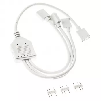 Kabel rozdzielacz Kolink ARGB 1-na-3 PGW-AC-KOL-156 30 cm biały