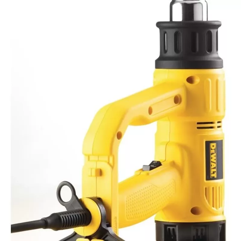 Opalarka DeWalt D26411 — 1800 W, rękojeść pistoletowa, maks. 600°C, przepływ powietrza 450 l/min, żółta