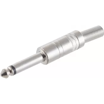 Monofoniczna wtyczka jack 2-biegunowa 6,3 mm ShiverPeaks 22220506 Metalowa, złącze mono 6,3 mm