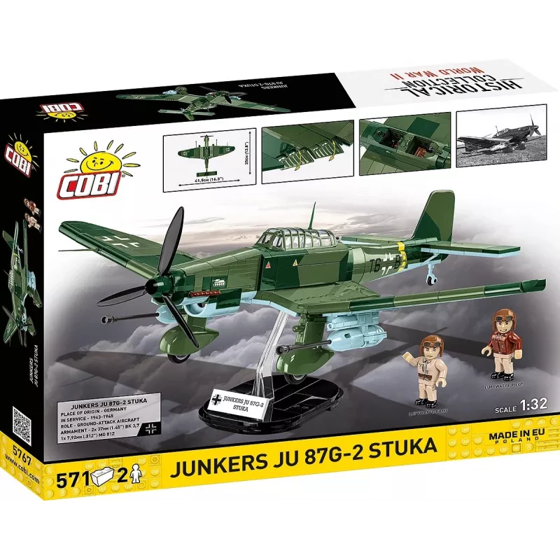 Zestaw konstrukcyjny Cobi Blocks Junkers JU 87G-2 Stuka 571 szt. model do składania