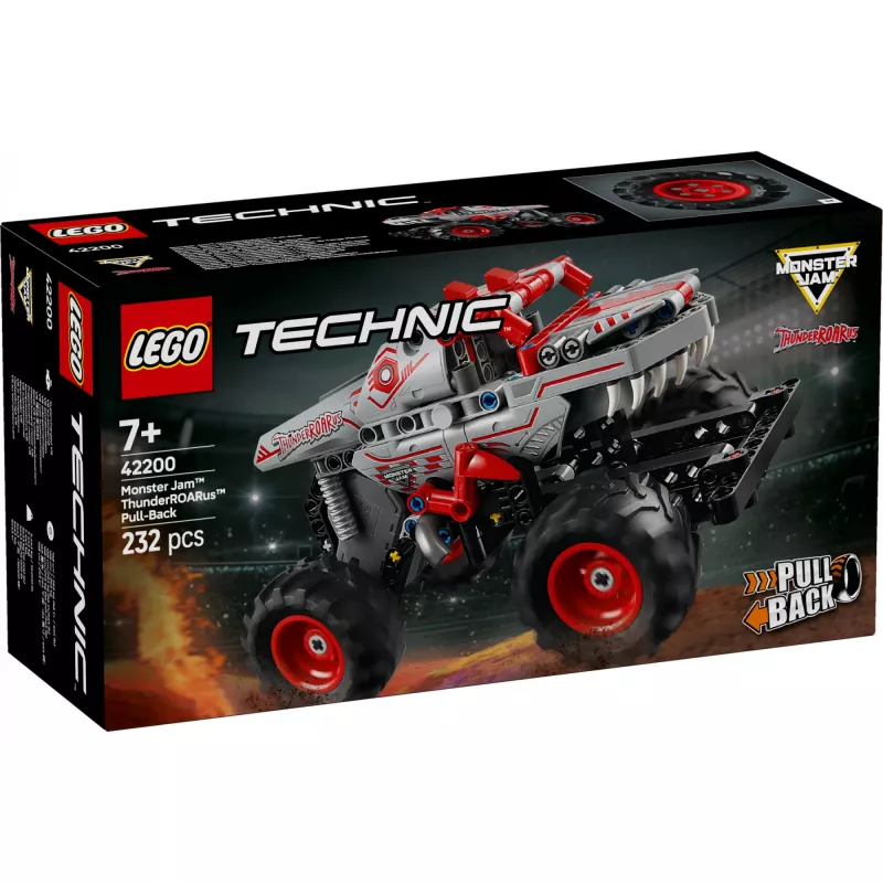 LEGO TECHNIC 42200 Monster Jam™ ThunderROARus™ z napędem pull-back