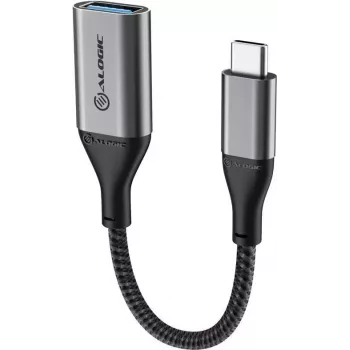 Alogic Super Ultra - Adapter USB - 24-pin USB-C (M) na USB Type A (W) - USB 3.1 Gen 1 - 15 cm - Space-szary (ULCAA-SGR)
