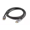 Lanberg CA-DPHD-20CU-0018-BK przejściówka kabel wideo 1.8 m DisplayPort HDMI Type A (Standard) Czarny, Srebrny