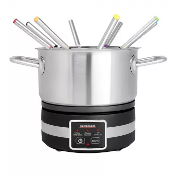 Fondue elektryczne Gastroback 42568 1.8L 8 osób Czarny Stal nierdzewna