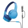 Słuchawki nauszne Belkin SoundForm Mini przewodowe 3,5 mm USB-C niebieskie