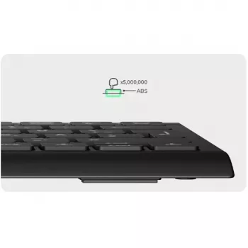 KeySonic KSK-5011ELC (DE) klawiatura Dom USB QWERTZ niemiecki Czarny