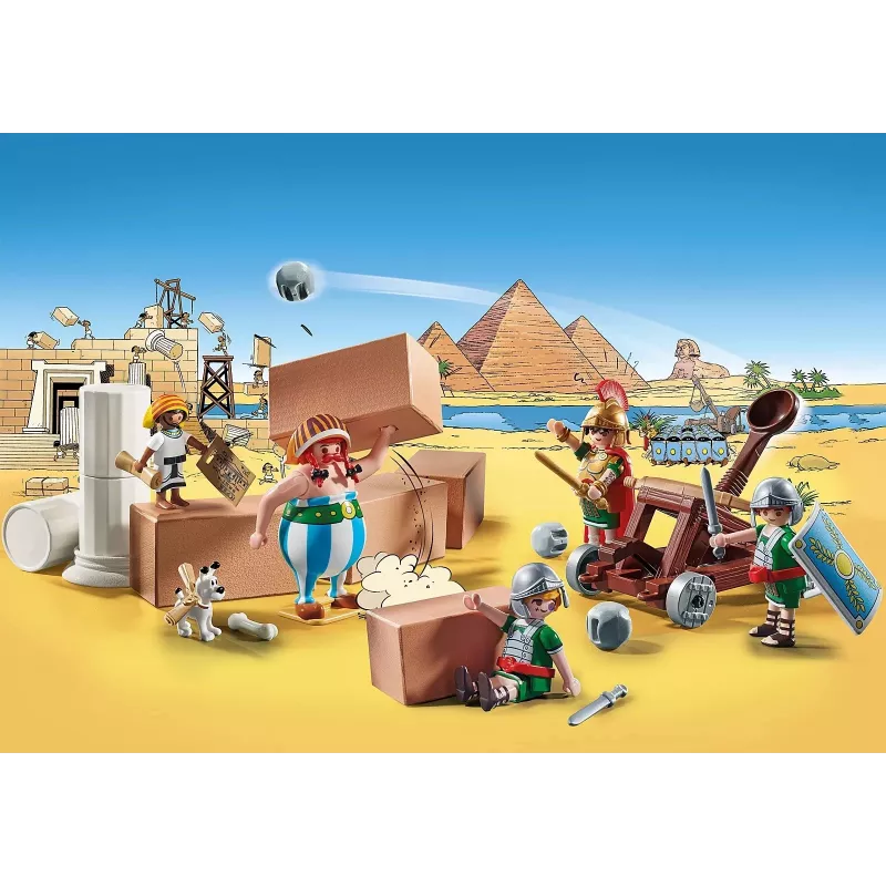 Playmobil 71268 Asterix: Edifis i bitwa o pałac Działająca katapulta Rzymian Kolekcja Figurki do zabawy Kreatywna zabawa w odgrywanie ról