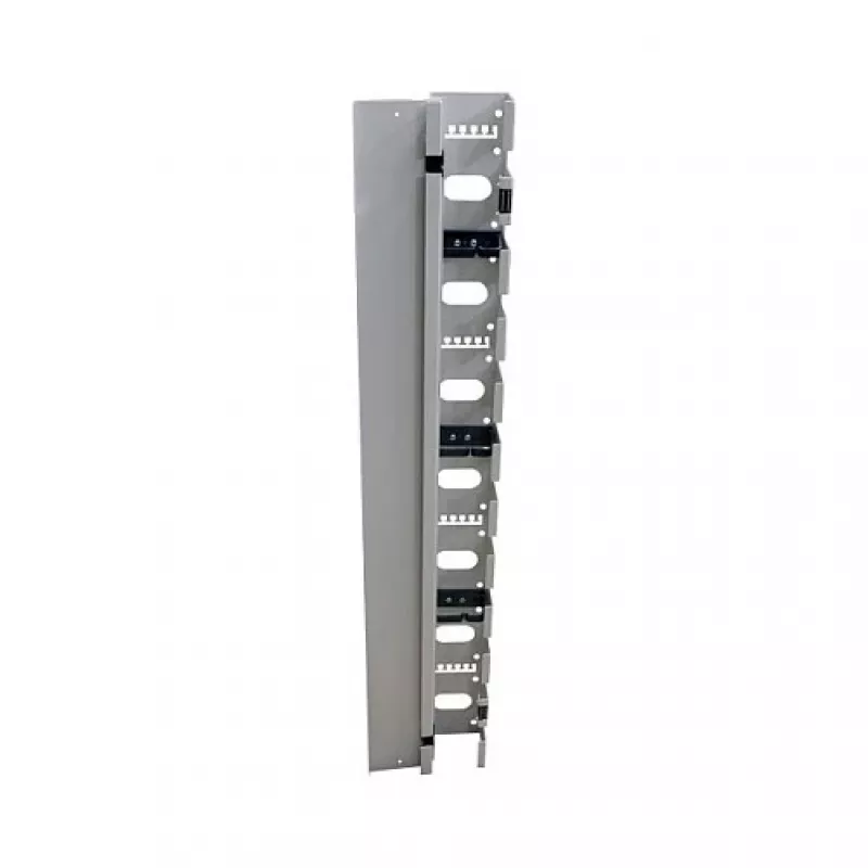 ALL-S0002116, Panel do zarządzania kablami, szary, 32U, 19 cali, 100 mm, 75 mm