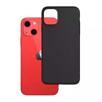 Matowe Silikonowe Etui 3mk do iPhone 13 Czarny
