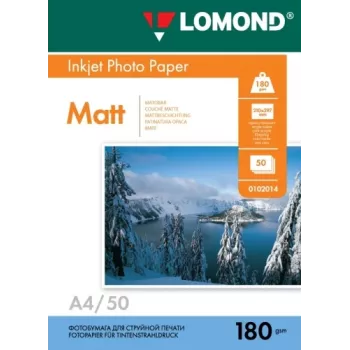 Lomond Photo Inkjet Paper Matte 180 g/m2 A4, 50 arkuszy