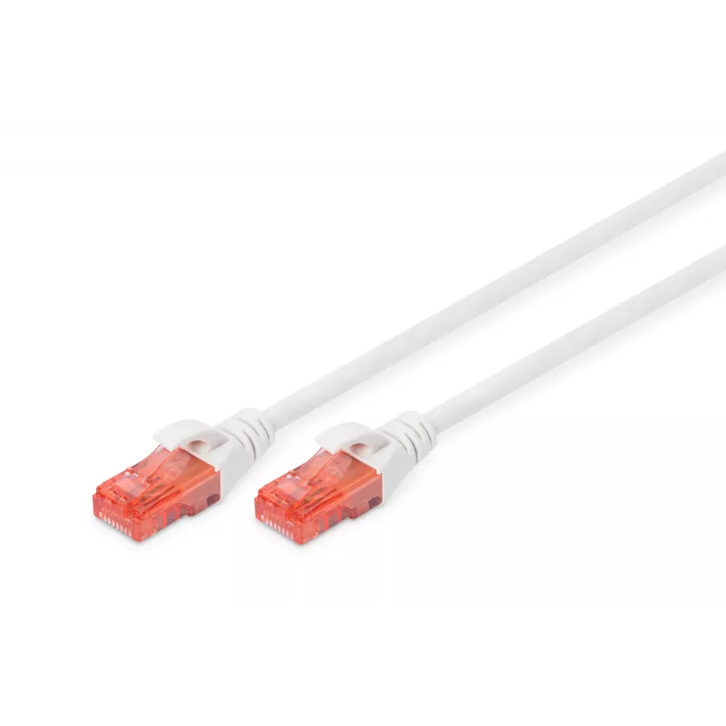 Kabel sieciowy Digitus CAT 6 U/UTP patch cord RJ-45 Cat6 3m biały